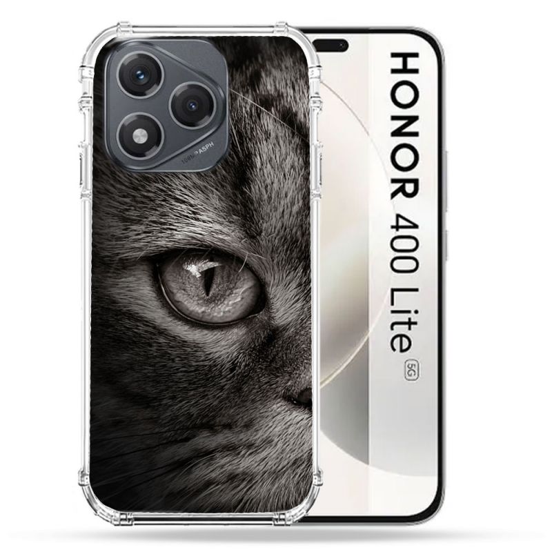 Coque Renforcée Pour Honor 400 Lite 5G Animal Chat Gris