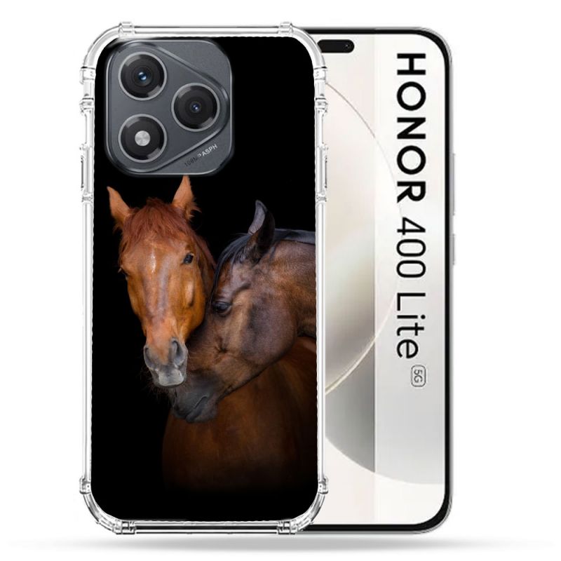 Coque Renforcée Pour Honor 400 Lite 5G Animal Cheval Marron