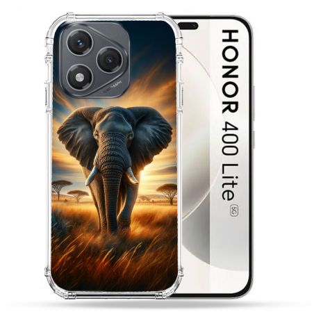 Coque Renforcée Pour Honor 400 Lite 5G Animal Elephant Savane