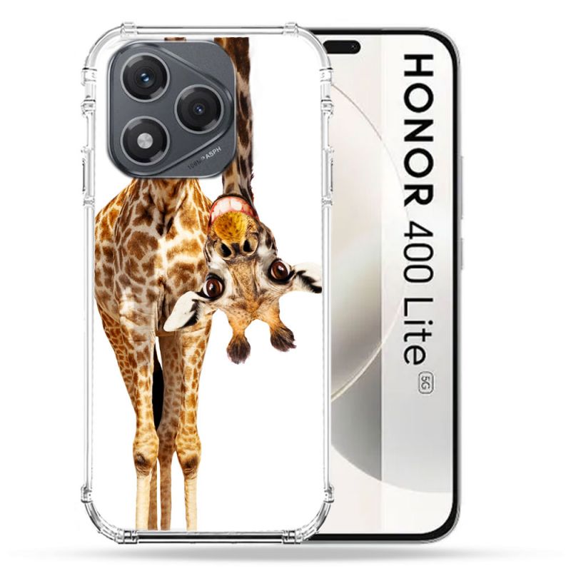 Coque Renforcée Pour Honor 400 Lite 5G Animal Girafe Blanche