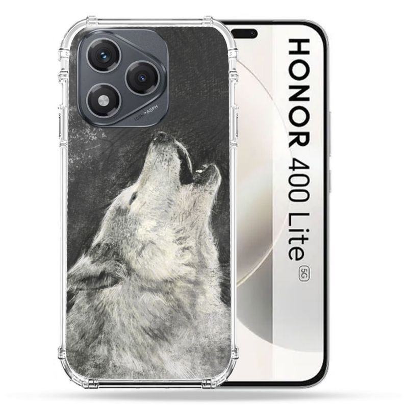 Coque Renforcée Pour Honor 400 Lite 5G Animal Loup Hurlement
