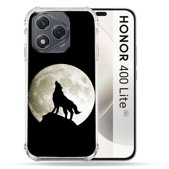 Coque Renforcée Pour Honor 400 Lite 5G Animal Loup Noir