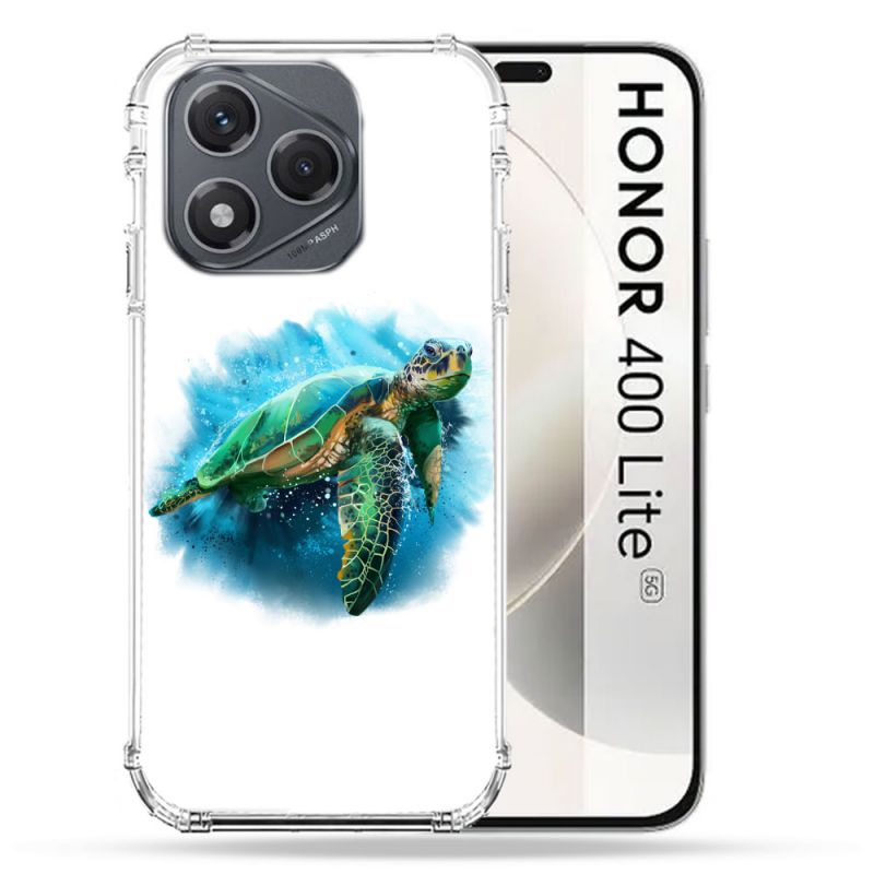 Coque Renforcée Pour Honor 400 Lite 5G Animal Tortue Blanche multicolore