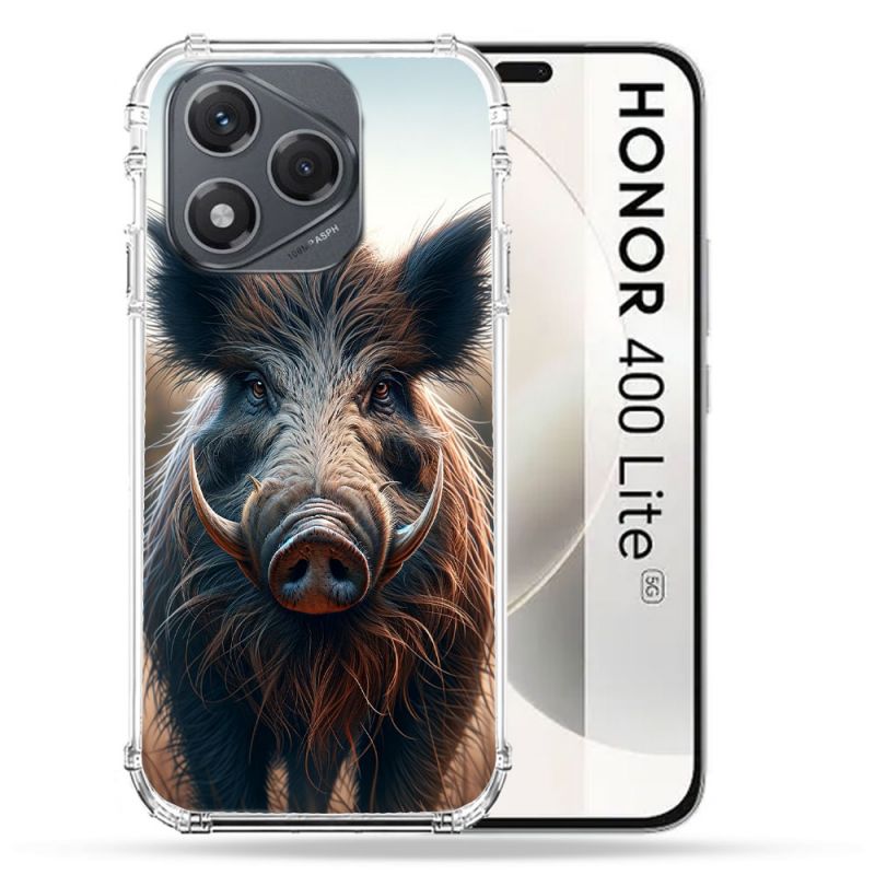 Coque Renforcée Pour Honor 400 Lite 5G Chasse Sanglier Attaque