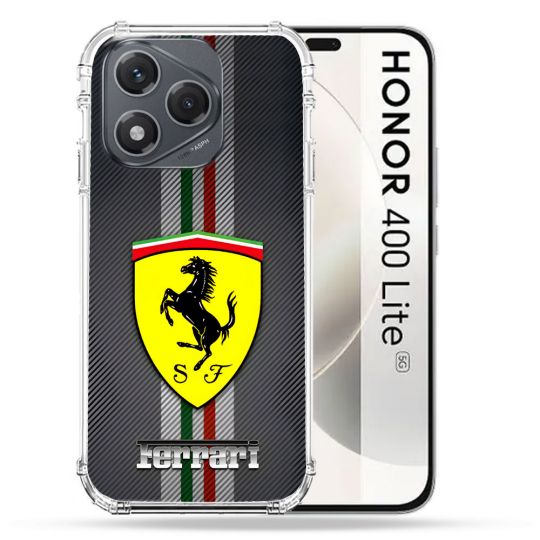 Coque Renforcée Pour Honor 400 Lite 5G Ferrari Carbone