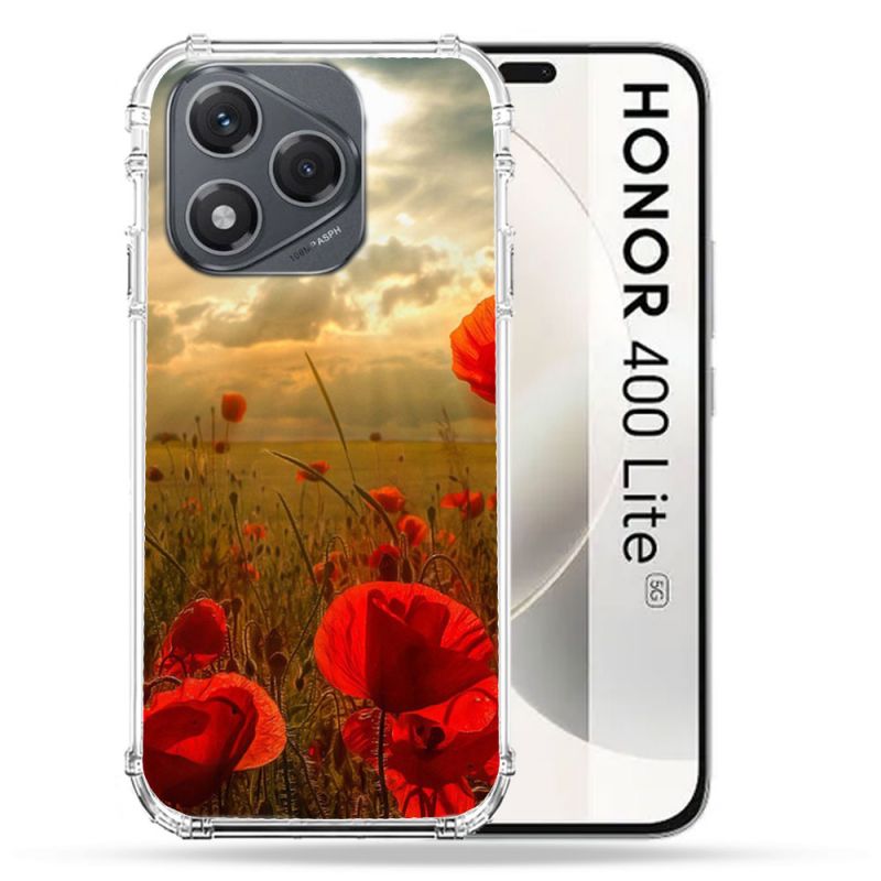 Coque Renforcée Pour Honor 400 Lite 5G Fleur Coquelicot