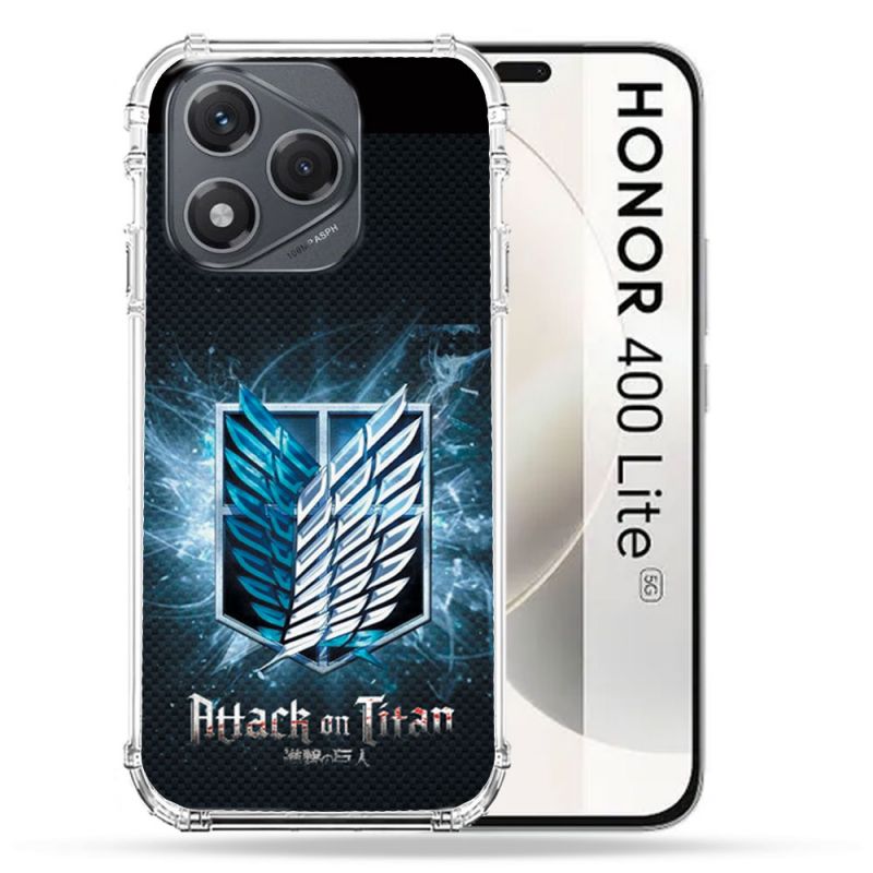 Coque Renforcée Pour Honor 400 Lite 5G Manga Attaque Titans Noir