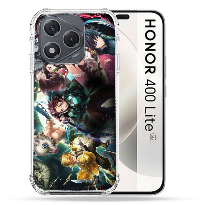 Coque Renforcée Pour Honor 400 Lite 5G Manga Demon Slayer Groupe
