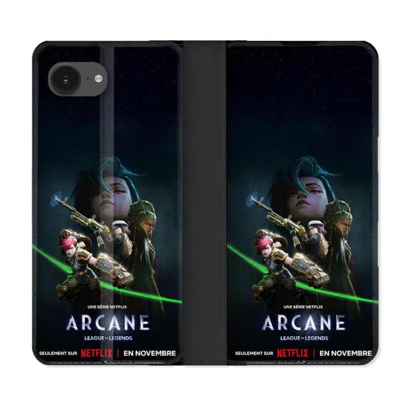 Housse Cuir Portefeuille Pour Iphone 16e Arcane Affiche