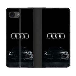 Housse Cuir Portefeuille Pour Iphone 16e Audi