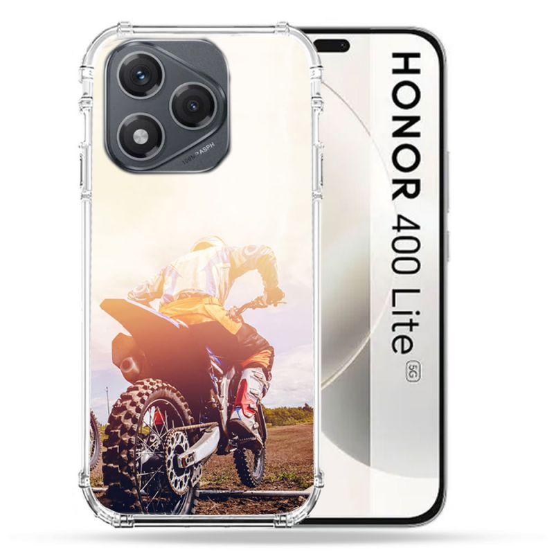 Coque Renforcée Pour Honor 400 Lite 5G Moto Cross Soleil