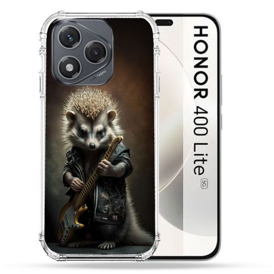 Coque Renforcée Pour Honor 400 Lite 5G Musique Rock Herisson