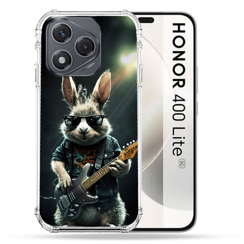 Coque Renforcée Pour Honor 400 Lite 5G Musique Rock Lapin