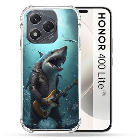 Coque Renforcée Pour Honor 400 Lite 5G Musique Rock Requin