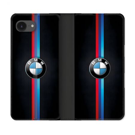 Housse Cuir Portefeuille Pour Iphone 16e BMW Logo