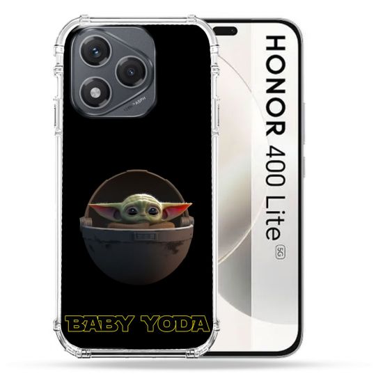 Coque Renforcée Pour Honor 400 Lite 5G Star Wars - Yoda bebe noir