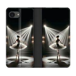 Housse Cuir Portefeuille Pour Iphone 16e Danseuse Lumière