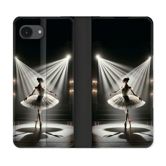 Housse Cuir Portefeuille Pour Iphone 16e Danseuse Lumière