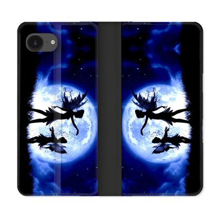 Housse Cuir Portefeuille Pour Iphone 16e Fantastique Fee Lune