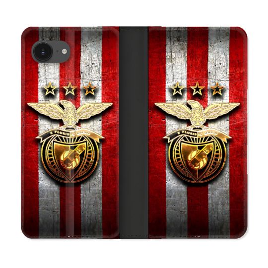 Housse Cuir Portefeuille Pour Iphone 16e Foot Benfica