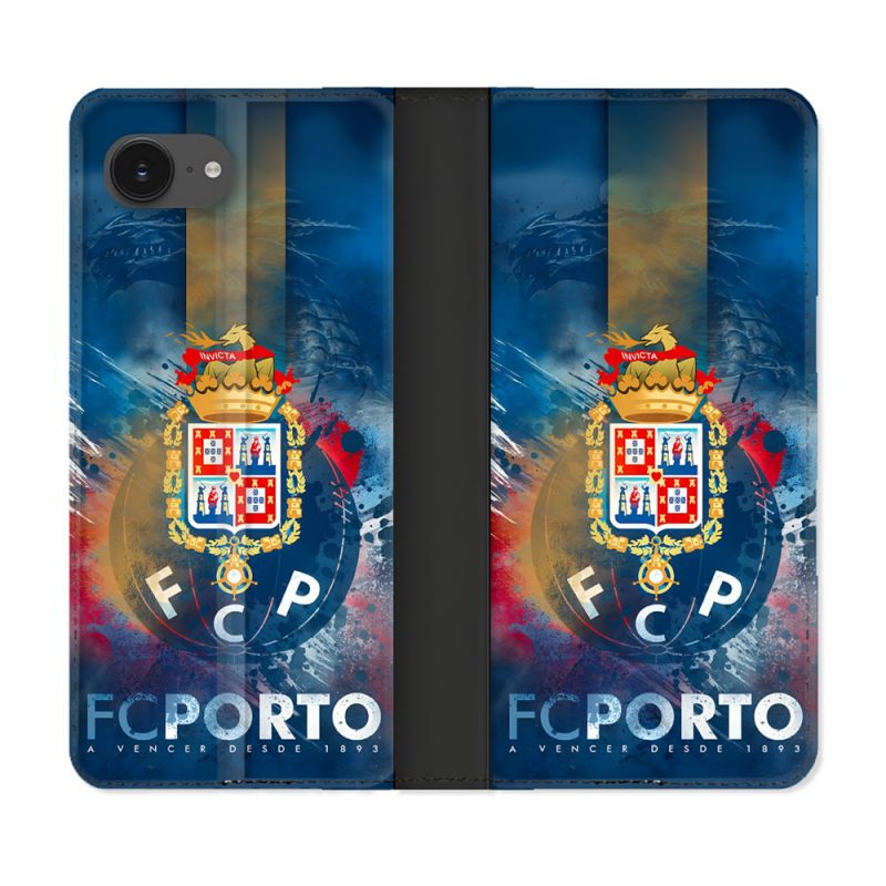 Housse Cuir Portefeuille Pour Iphone 16e Foot FC Porto