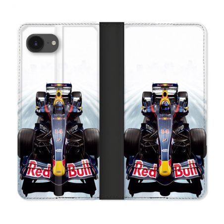 Housse Cuir Portefeuille Pour Iphone 16e Formule 1 F1 Red Bull