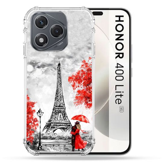 Coque Renforcée Pour Honor 400 Lite 5G Voyage France Paris Rouge