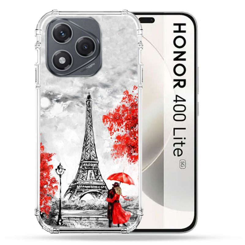 Coque Renforcée Pour Honor 400 Lite 5G Voyage France Paris Rouge