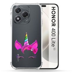 Coque Renforcée Transparente Pour Honor 400 Lite 5G Licorne Paillette