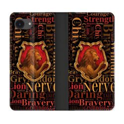 Housse Cuir Portefeuille Pour Iphone 16e Harry Potter Griffondor