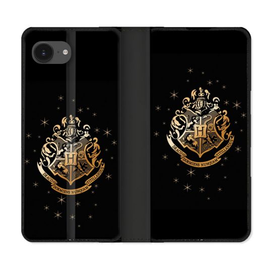 Housse Cuir Portefeuille Pour Iphone 16e Harry Potter Poudlard