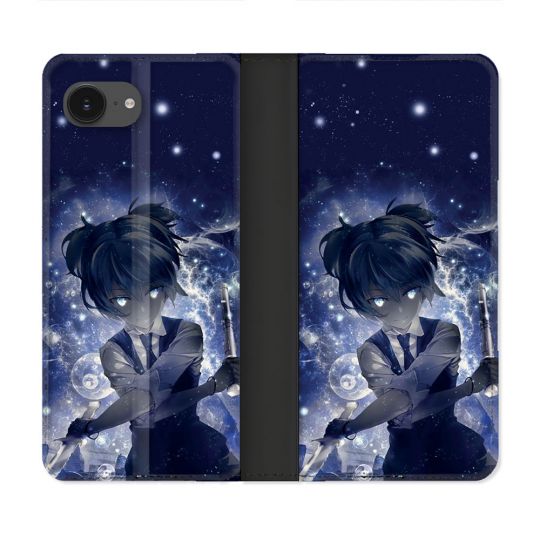 Housse Cuir Portefeuille Pour Iphone 16e Manga Assassination Classroom Nagisa