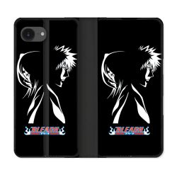 Housse Cuir Portefeuille Pour Iphone 16e Manga Bleach Duo
