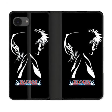 Housse Cuir Portefeuille Pour Iphone 16e Manga Bleach Duo