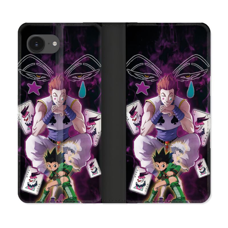 Housse Cuir Portefeuille Pour Iphone 16e Manga Hunter X Hunter Hisoka