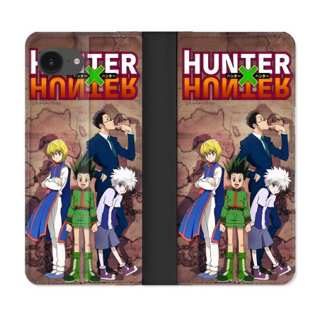 Housse Cuir Portefeuille Pour Iphone 16e Manga Hunter X Hunter Vintage