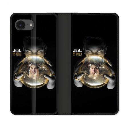 Housse Cuir Portefeuille Pour Iphone 16e Musique Jul Affiche