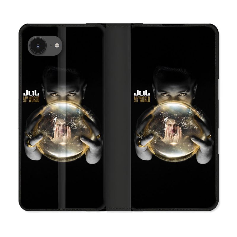 Housse Cuir Portefeuille Pour Iphone 16e Musique Jul Affiche