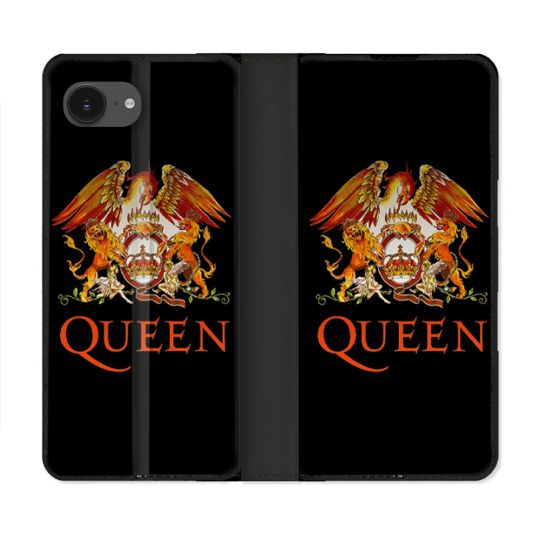 Housse Cuir Portefeuille Pour Iphone 16e Musique Rock Queen