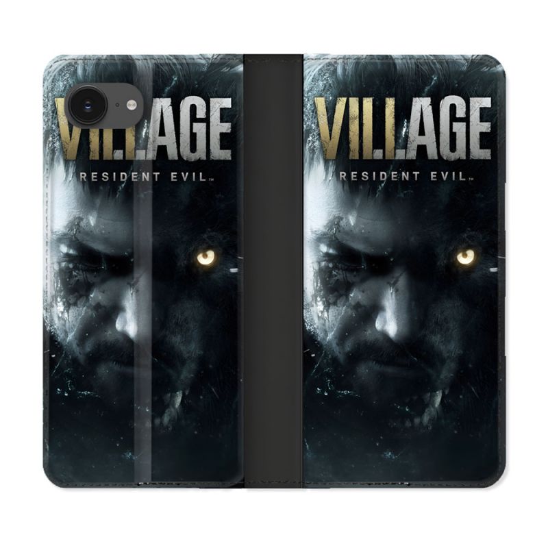 Housse Cuir Portefeuille Pour Iphone 16e Resident Evil