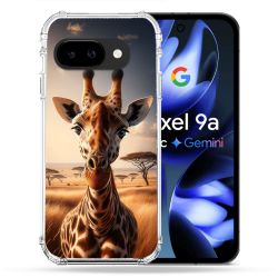 Coque Renforcée Pour Google Pixel 9A Animal Girafe Savane