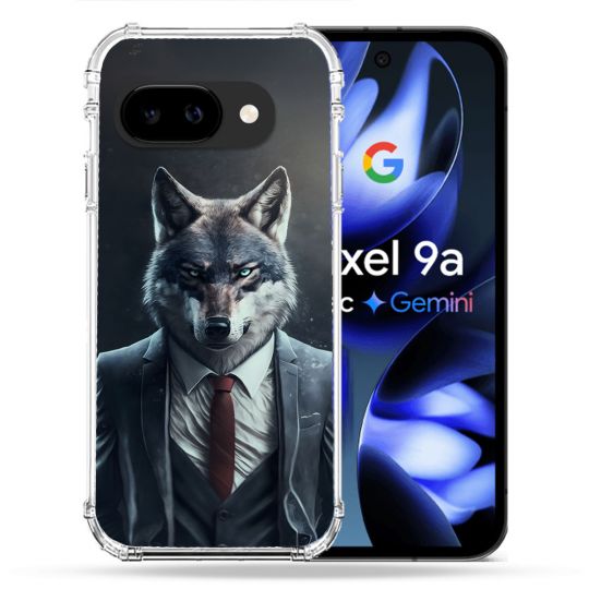 Coque Renforcée Pour Google Pixel 9A Animal Loup Business