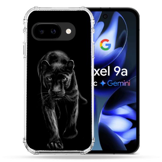 Coque Renforcée Pour Google Pixel 9A Animal Panthère Noire