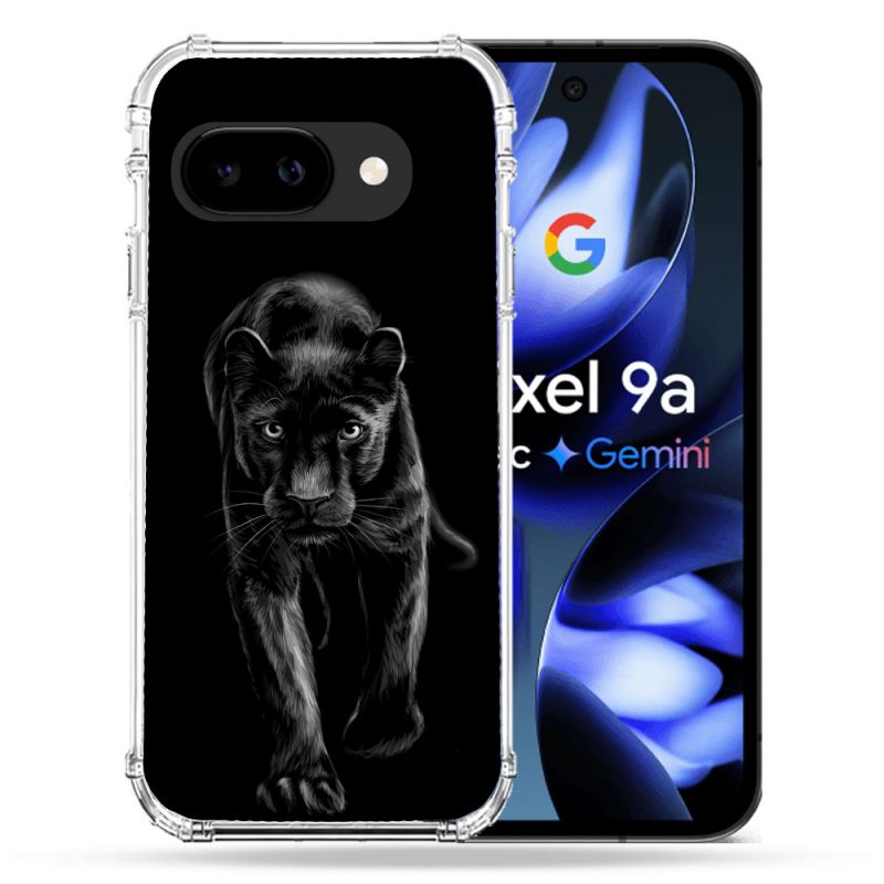 Coque Renforcée Pour Google Pixel 9A Animal Panthère Noire