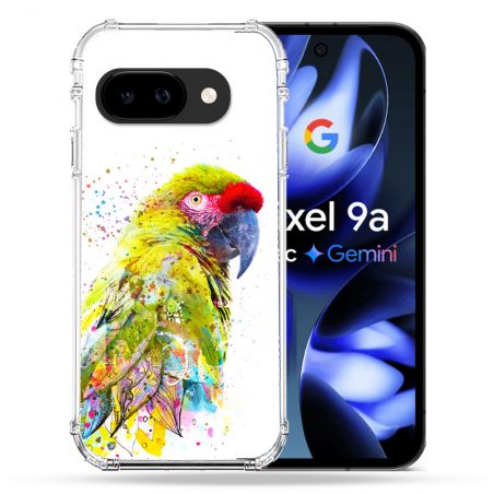 Coque Renforcée Pour Google Pixel 9A Animal Perroquet Jaune