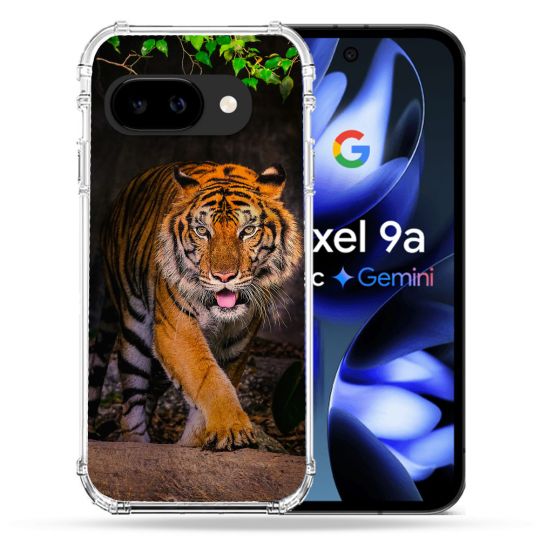 Coque Renforcée Pour Google Pixel 9A Animal Tigre Jungle