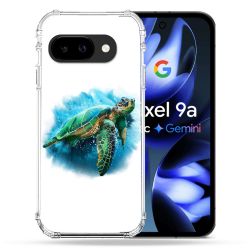 Coque Renforcée Pour Google Pixel 9A Animal Tortue Blanche multicolore