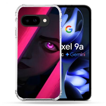Coque Renforcée Pour Google Pixel 9A Arcane Jinx Rose