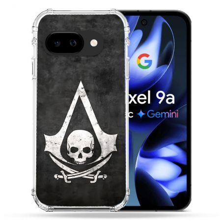 Coque Renforcée Pour Google Pixel 9A Assassin Creed Tete Mort