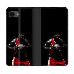 Housse Cuir Portefeuille Pour Iphone 16e Sport Basketeur